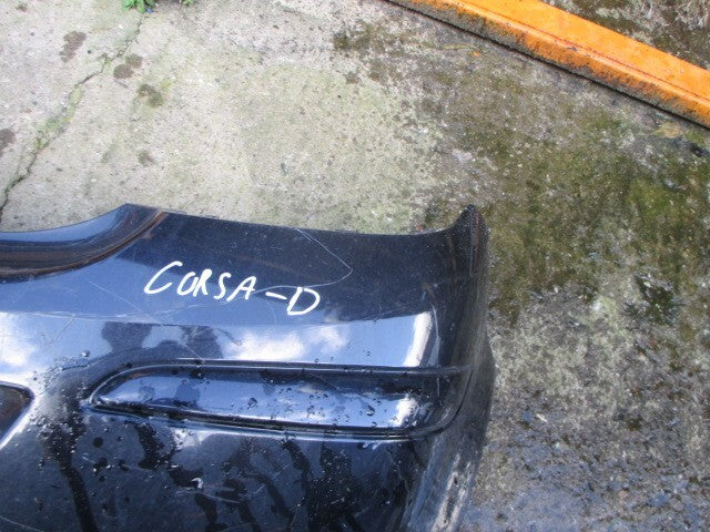 VAUXHALL CORSA D REAR COMPLETE BUMPER BLACK