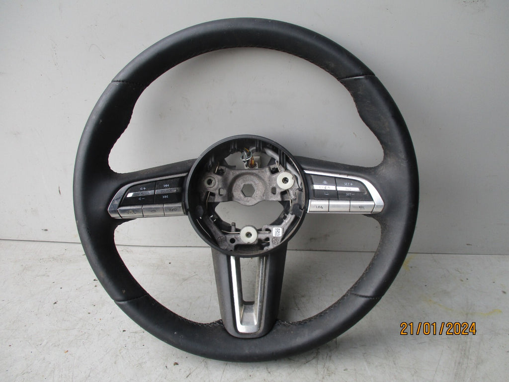 MAZDA 3 MK4 2020 MULTIFUNCTION LEATHER STEERING WHEEL CONTROLS