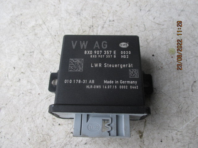 2015 AUDI A1 8X HEADLIGHT CONTROL MODULE 8X0907357E