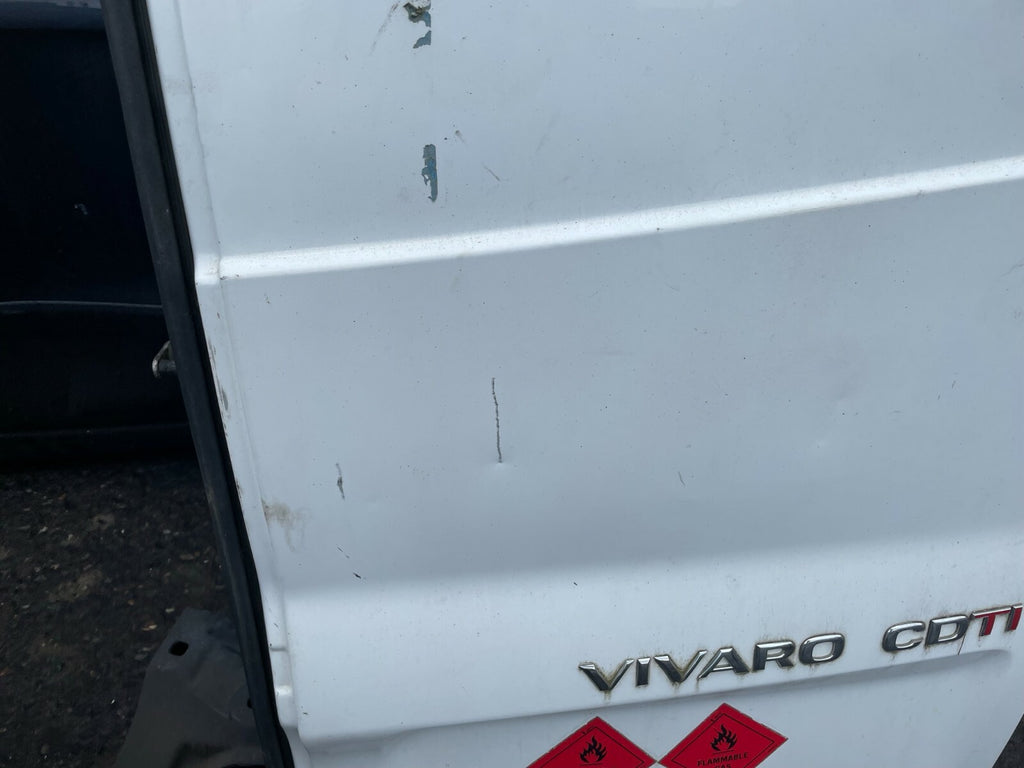 VAUXHALL VIVARO MK1 2007 OSR DRIVER SIDE REAR DOOR WHITE