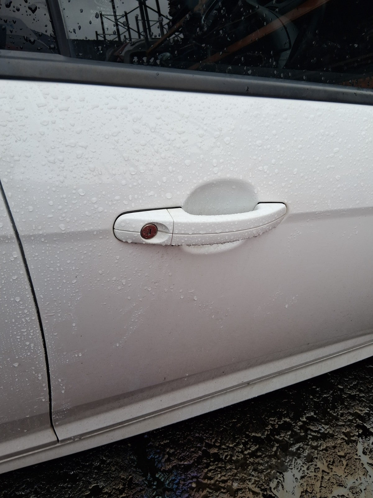 2017 FORD FOCUS MK3 ST LINE OSF DRIVER SIDE FRONT RIGHT BARE DOOR WHITE 5F
