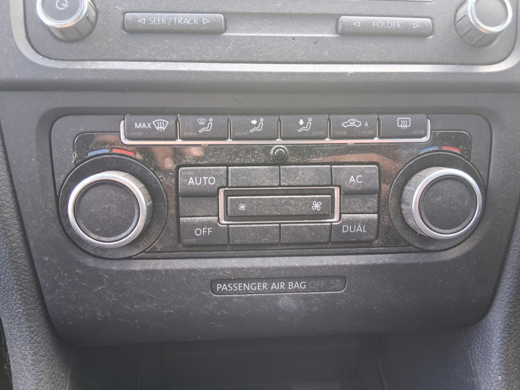 2012 VW VOLKSWAGEN GOLF MK6 HEATER AC CLIMATE CONTROL SWITCH PANEL