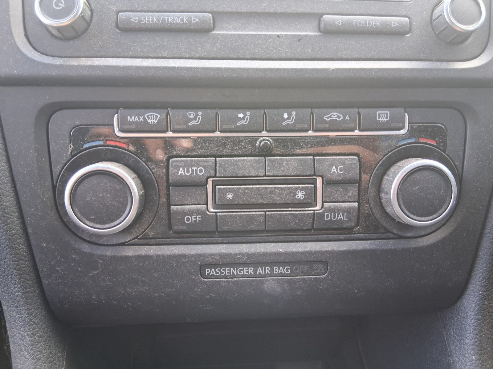2012 VW VOLKSWAGEN GOLF MK6 HEATER AC CLIMATE CONTROL SWITCH PANEL