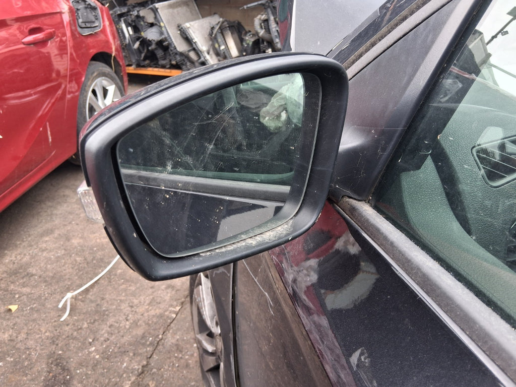 2020 SKODA FABIA MK3 NJ NSF PASSENGER SIDE FRONT LEFT WING MIRROR BLACK