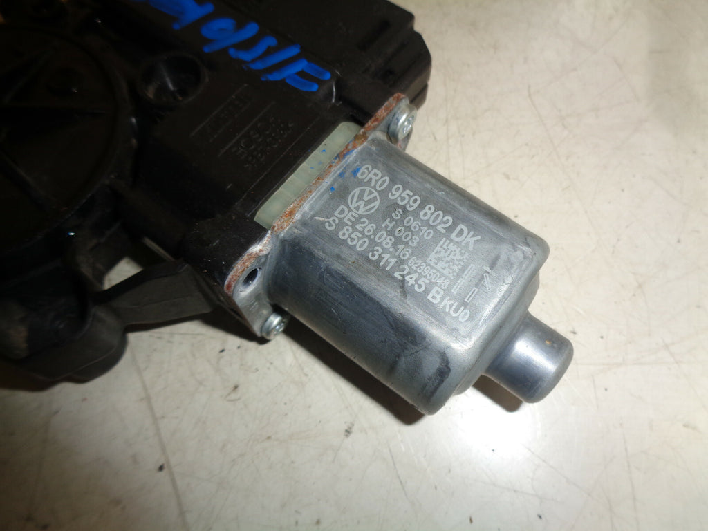 VW POLO 2017 6C OSF DRIVER SIDE FRONT WINDOW MOTOR 6R0959802DK