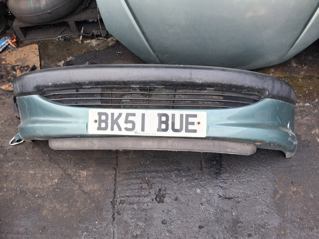 2001 PEUGEOT 206 COMPLETE FRONT BUMPER GREEN