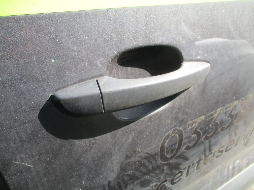 PEUGEOT PARTNER MK3 2022 OS DRIVER SIDE FRONT EXTERIOR DOOR HANDLE BLACK PLASTIC