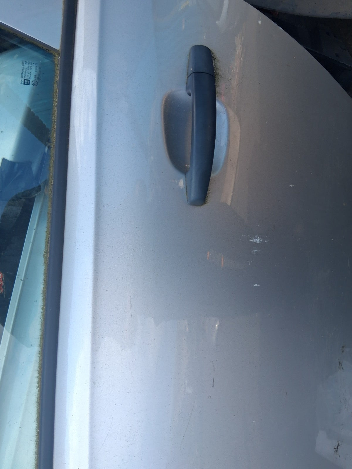 2017 VAUXHALL CORSA E 3 DOOR NS PASSENGER SIDE BARE DOOR SILVER METALLIC 176