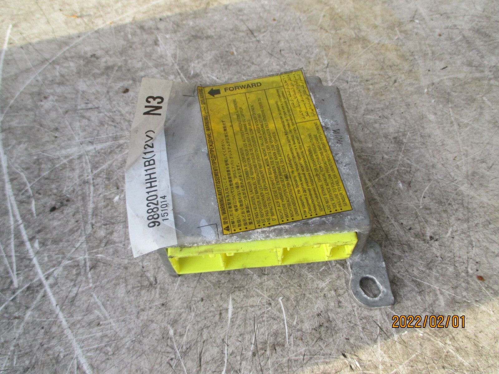 NISSAN MICRA 2014 K13 1.2 PETROL SAFETY BAG ECU CONTROL MODULE 988201HH1B