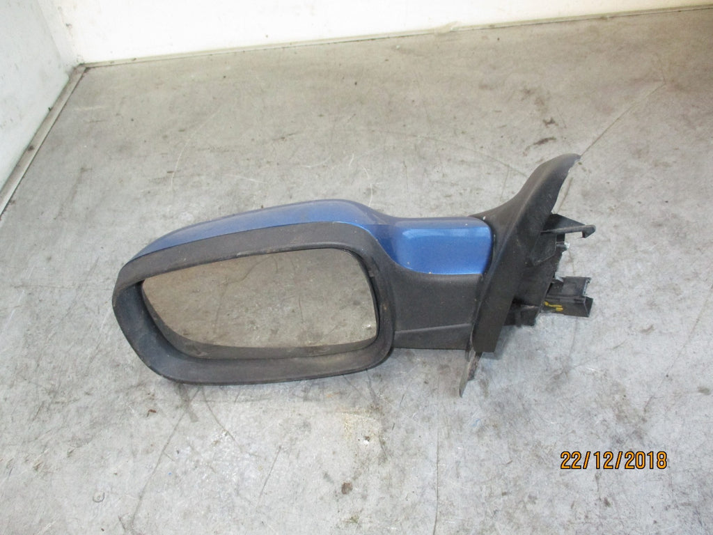 RENAULT MEGANE MK2 NS PASSENGER SIDE ELECTRIC WING MIRROR BLUE 12353060