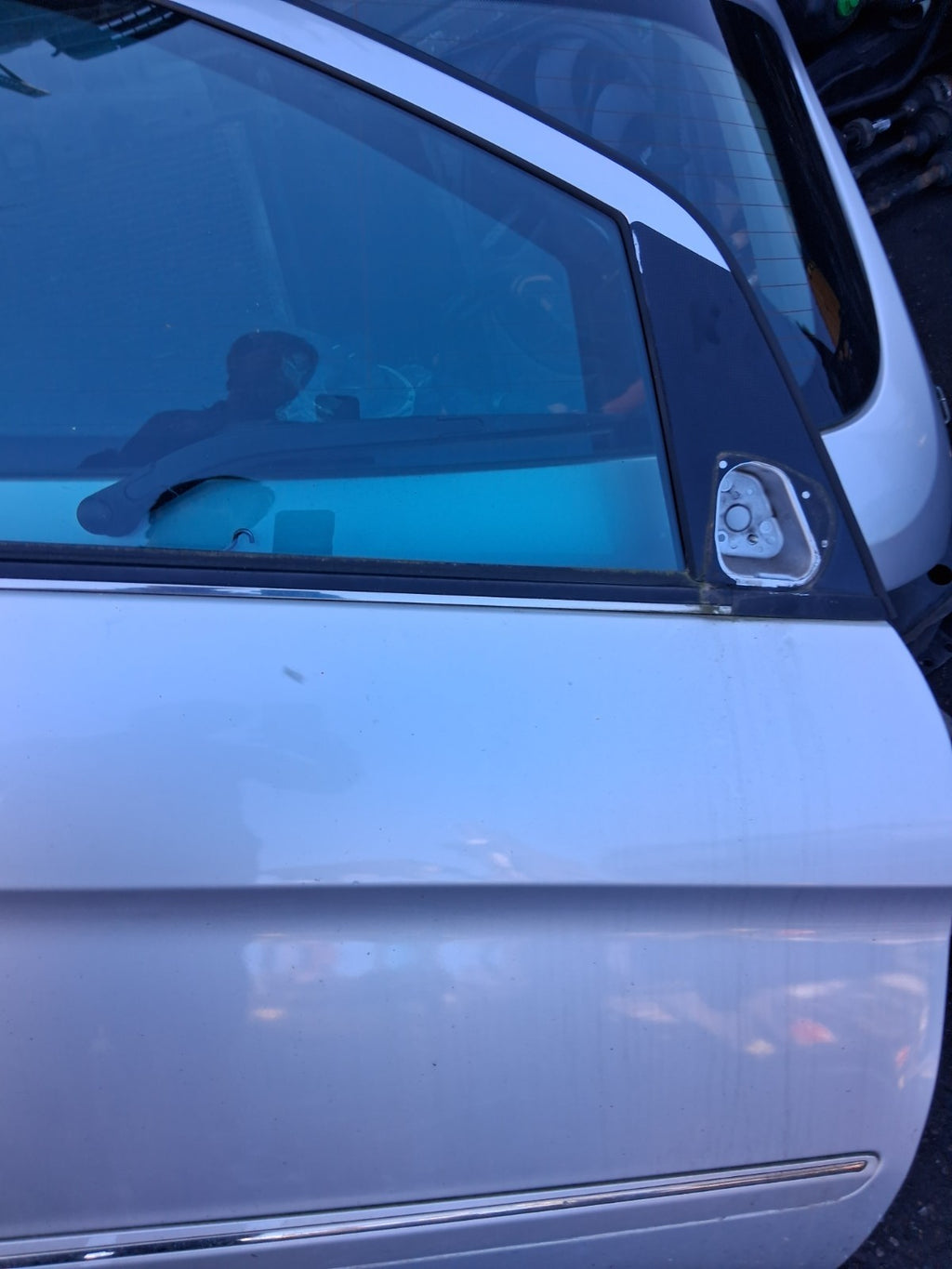 2008 MERCEDES B CLASS W245 OSF DRIVER SIDE FRONT RIGHT BARE DOOR SILVER