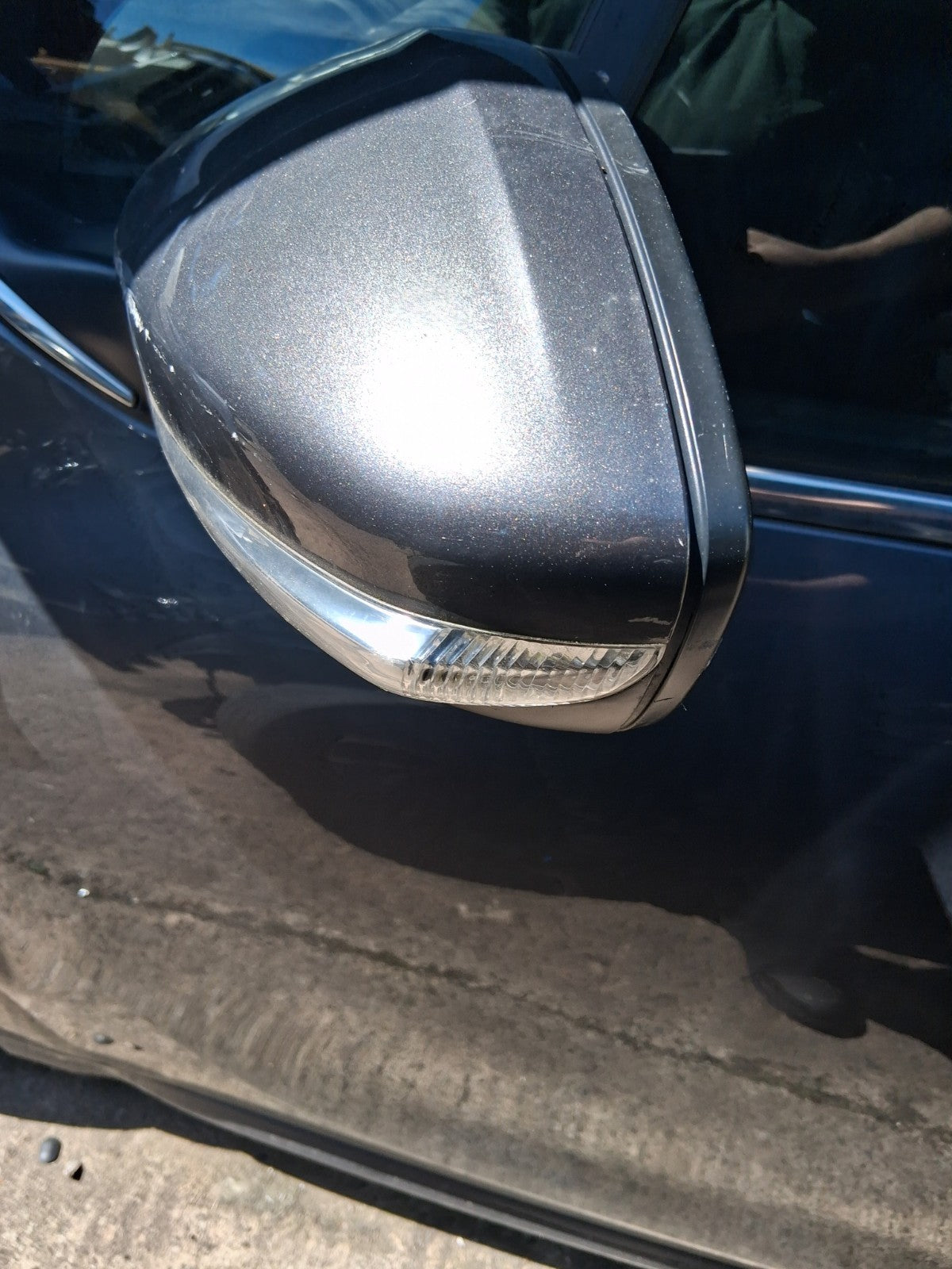 2019 PEUGEOT 208 MK1 NSF PASSENGER SIDE FRONT LEFT ELECTRIC WING MIRROR GREY