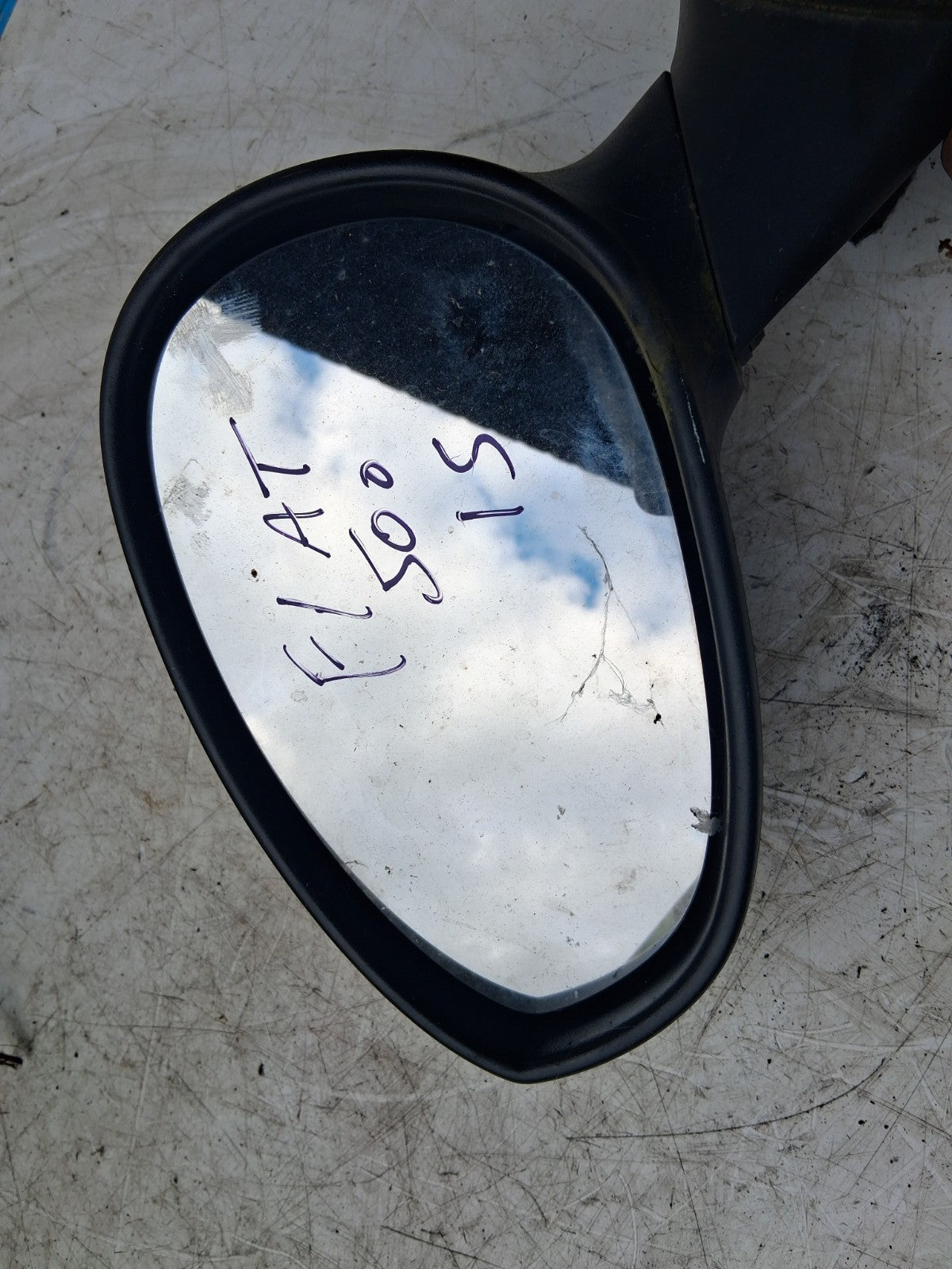 2015 FIAT 500 LOUNGE NSF PASSENGER SIDE FRONT LEFT WING MIRROR GREEN