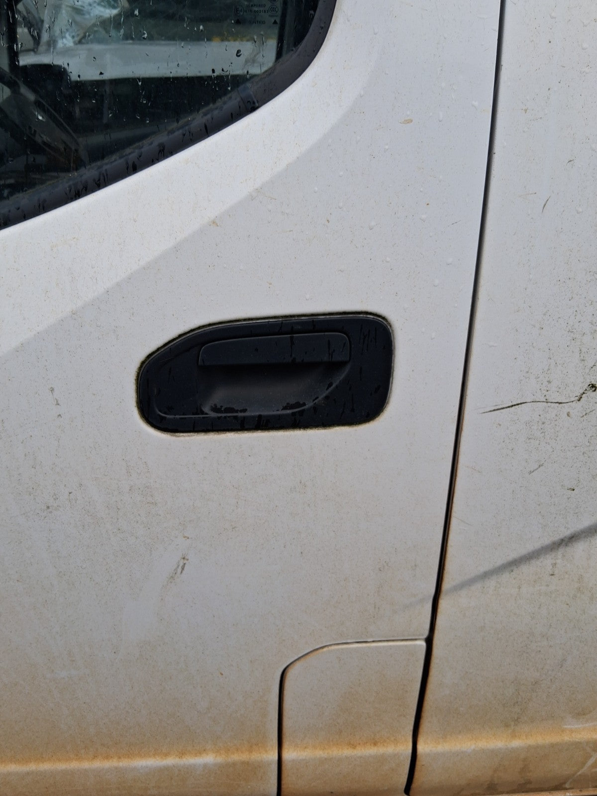 2018 NISSAN NV200 NSF PASSENGER SIDE FRONT LEFT BARE DOOR WHITE