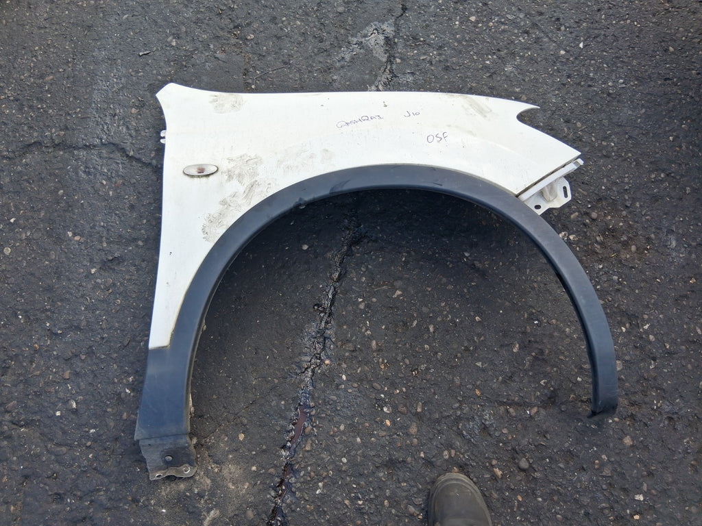 2013 NISSAN QASHQAI J10 OSF DRIVER SIDE FRONT WING PANEL WHITE