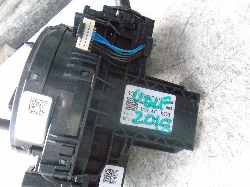 VW VOLKSWAGEN GOLF 2018 MK7 WIPER INDICATOR SWITCH CONTROL UNIT 5Q0953507GH