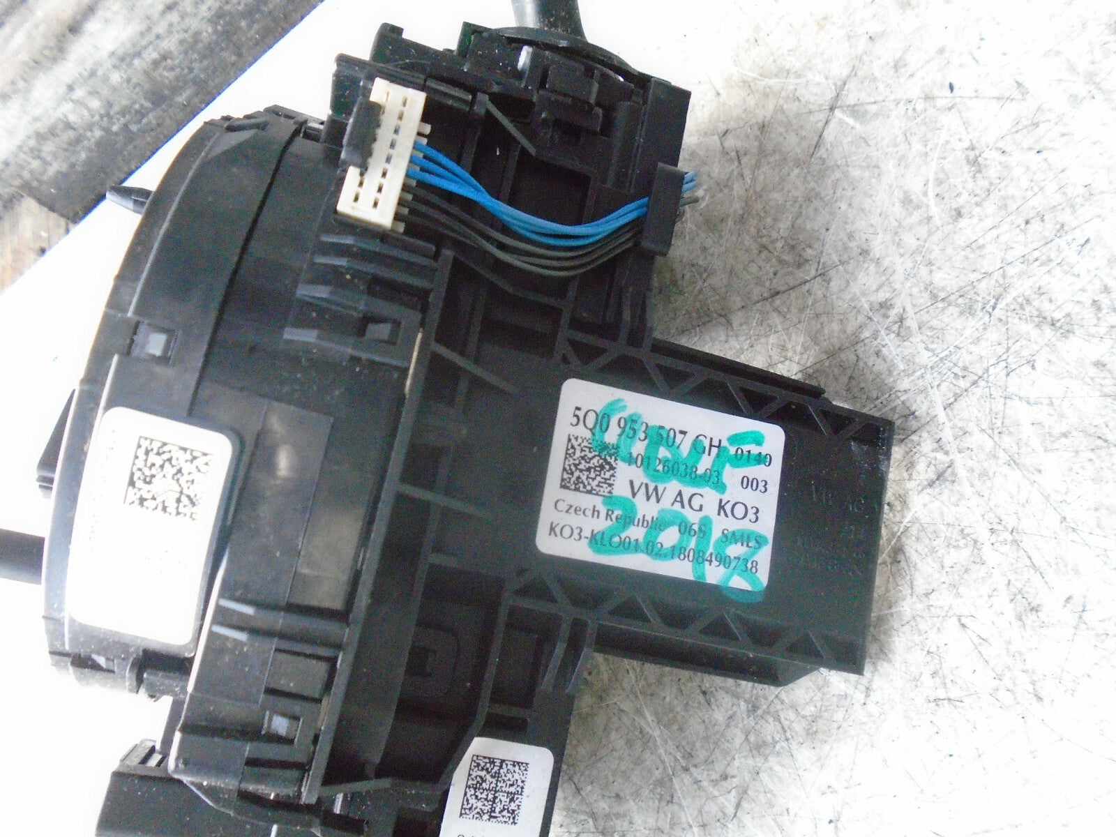 VW VOLKSWAGEN GOLF 2018 MK7 WIPER INDICATOR SWITCH CONTROL UNIT 5Q0953507GH