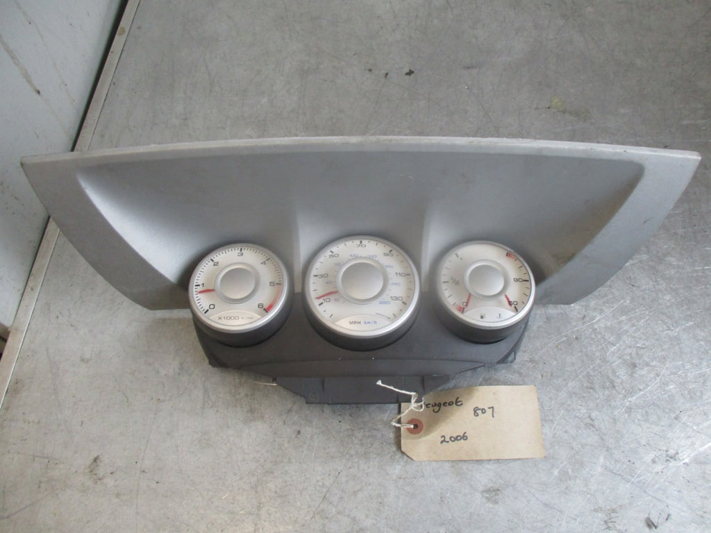 PEUGEOT 807 2006 2.0 HDI SPEEDO CLOCKS INSTRUMENT CLUSTER DIALS 1400614180 E02