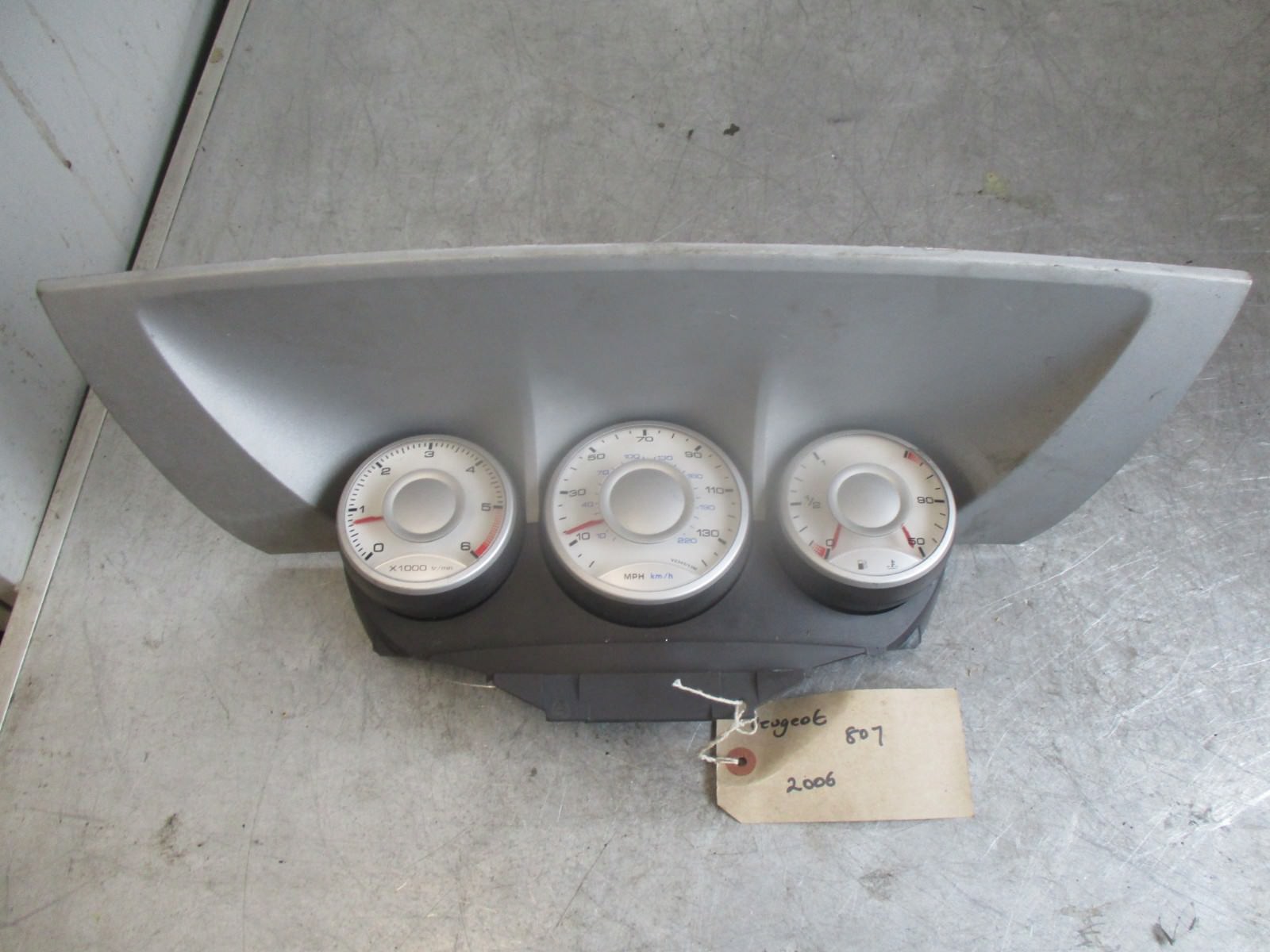 PEUGEOT 807 2006 2.0 HDI SPEEDO CLOCKS INSTRUMENT CLUSTER DIALS 1400614180 E02