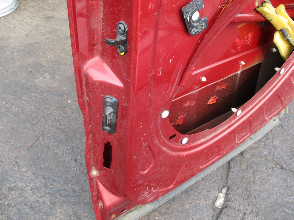 FIAT DOBLO MPV 2004 OS DRIVER SIDE SLIDING DOOR GLASS BURGUNDY RED