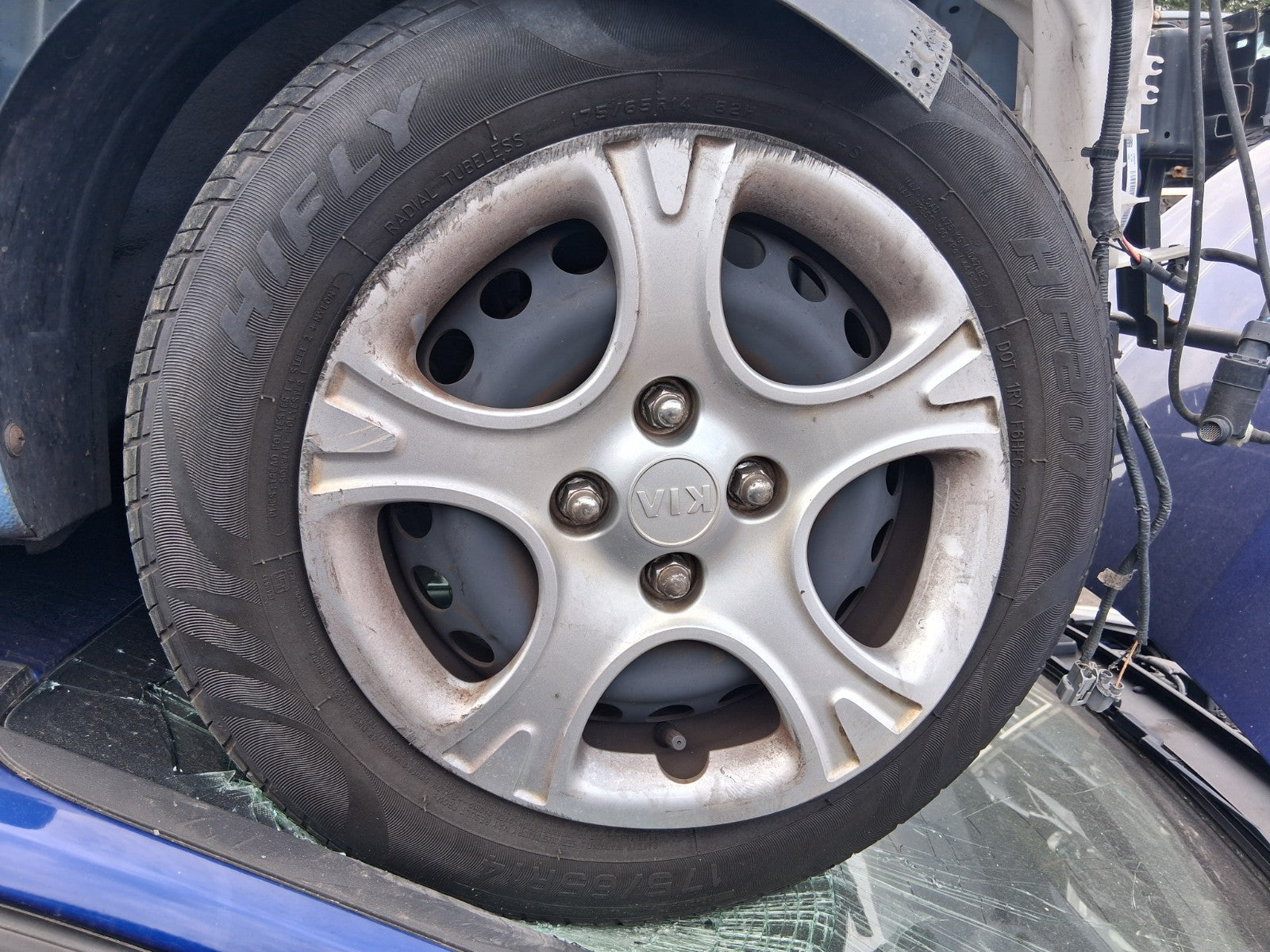 2019 KIA PICANTO MK3 14 INCH STEEL WHEEL WITH TYRE 175/65R14