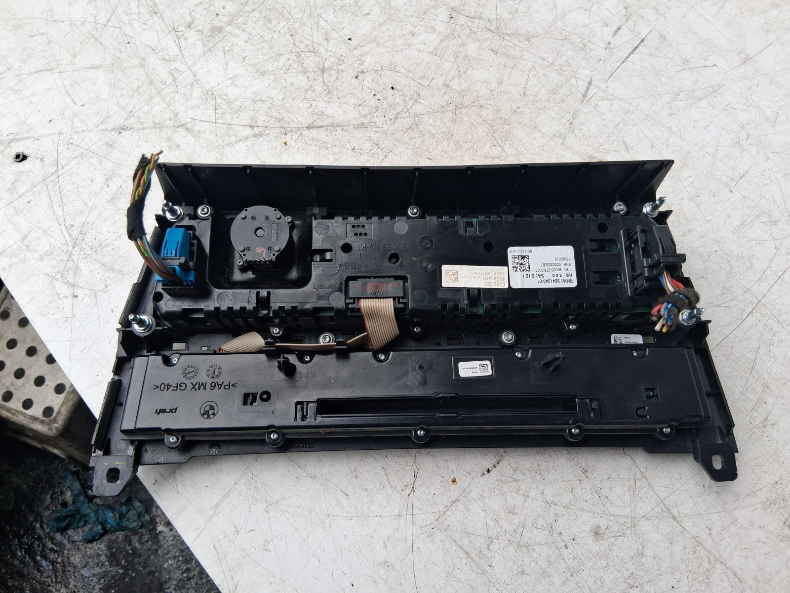 2010 BMW 5 SERIES F10 HEATER CONTROL SWITCH PANEL 9241243