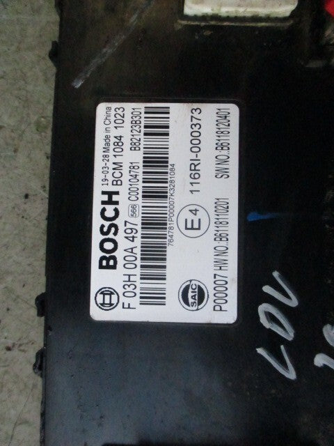 2020 LDV SAIC V80 2.5 DIESEL BCM BODY CONTROL MODULE C00104781