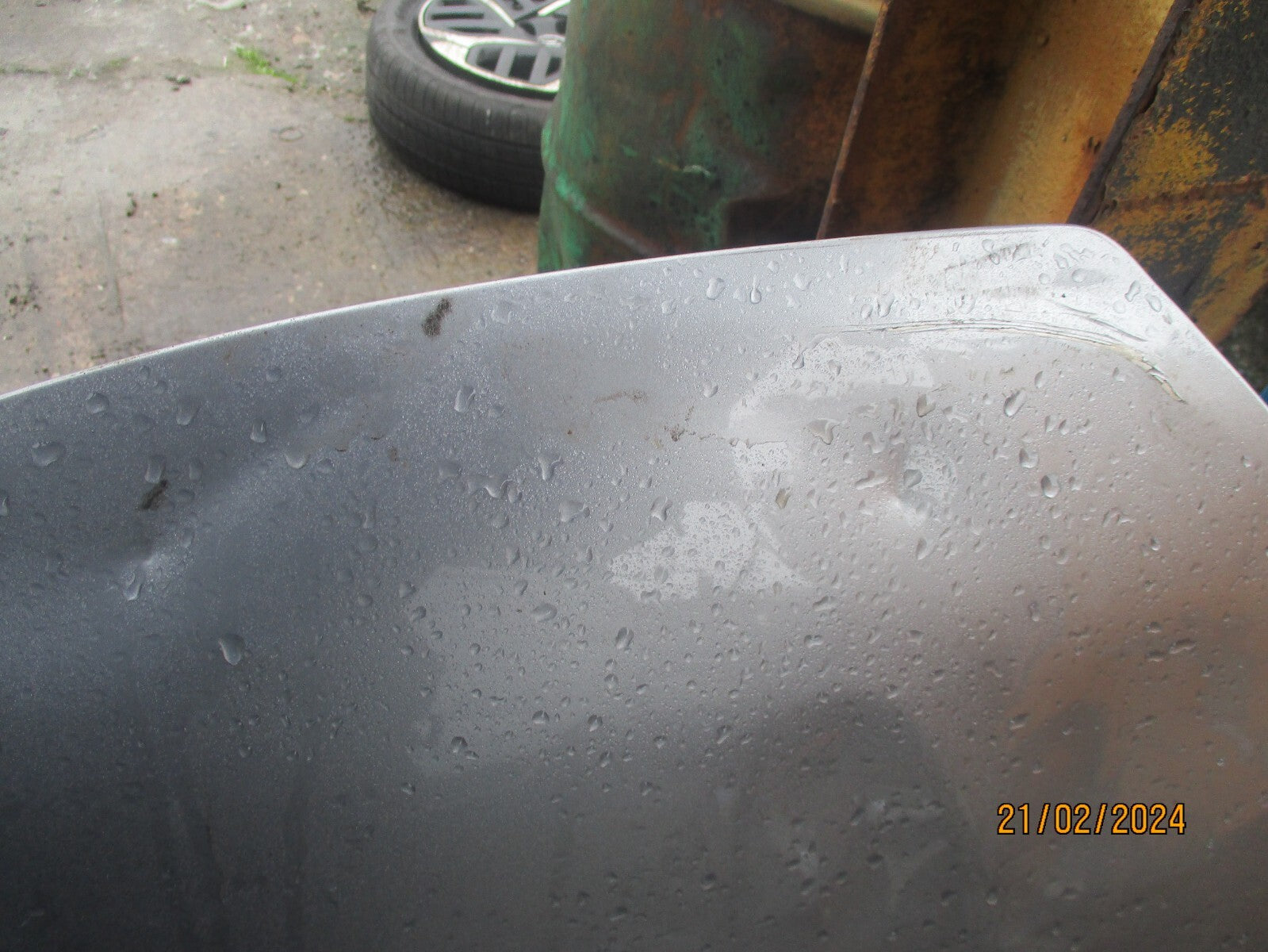 CITROEN C5 AIRCROSS 2022 FRONT BONNET HOOD SILVER GREY DAMAGED