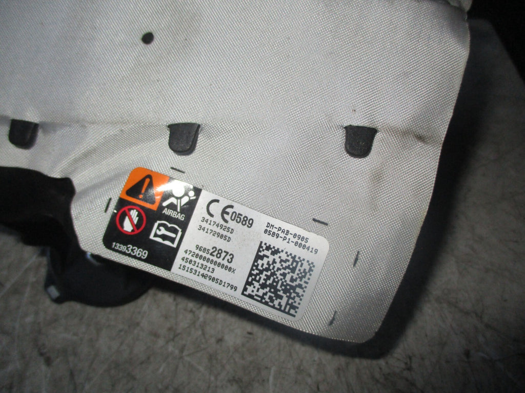 VAUXHALL CORSA E 2015 FRONT PASSENGER DASH DASHBOARD AIRBAG 96852873