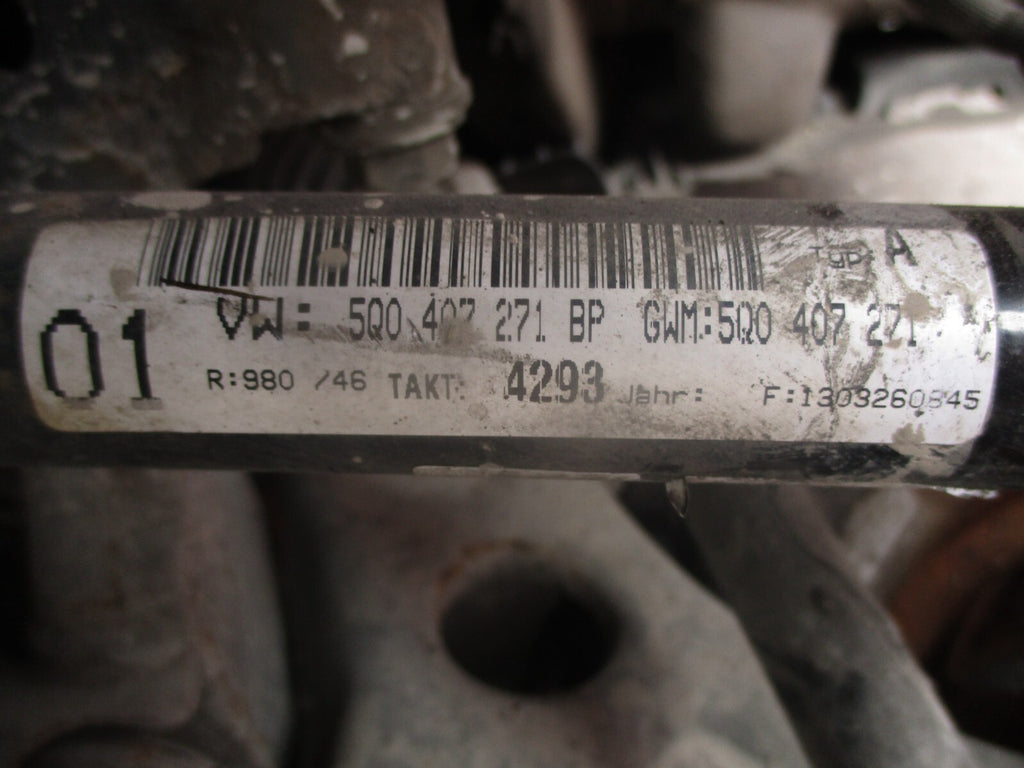 2014 VOLKSWAGEN GOLF MK7 1.6 DIESEL NSF PASSENGER  FRONT DRIVESHAFT 5Q0407271BP