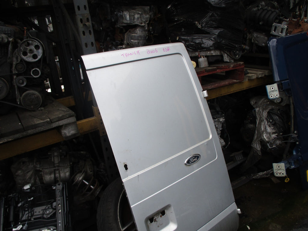 FORD TRANSIT MK6 2006 OSR DRIVER  SIDE REAR DOOR SILVER