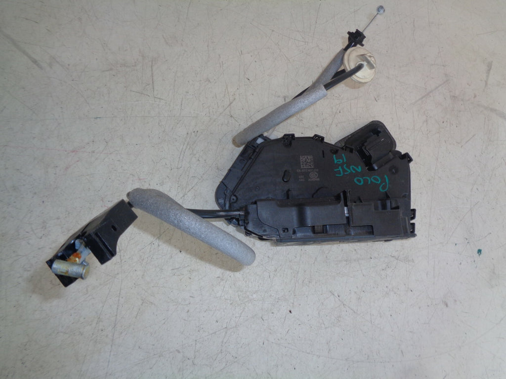 VW VOLKSWAGEN POLO MK6 2019 NSF PASSENGER SIDE FRONT DOOR LOCK MECHANISM