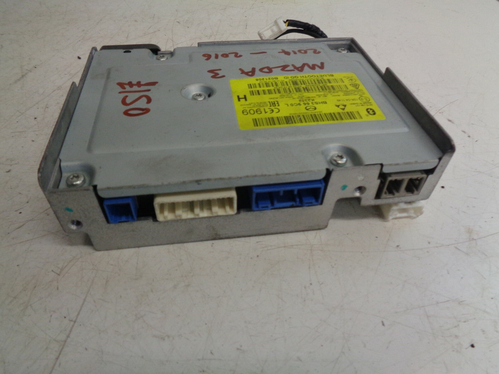 MAZDA 3 2014-2016 BCM BLUETOOTH CONTROL MODULE UNIT BHS3669C0L