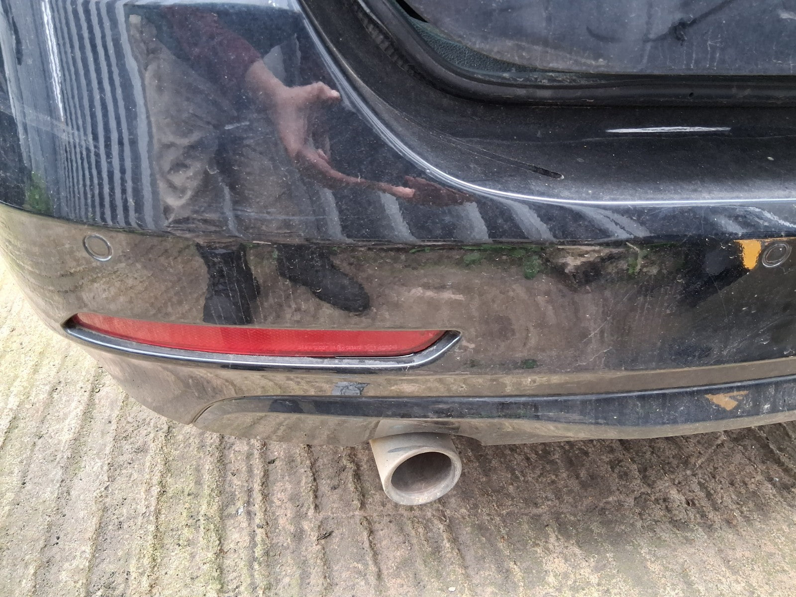 2015 BMW 3 SERIES F30 ESTATE COMPLETE REAR BUMPER WITHOUT TOW BAR JET BLACK 668