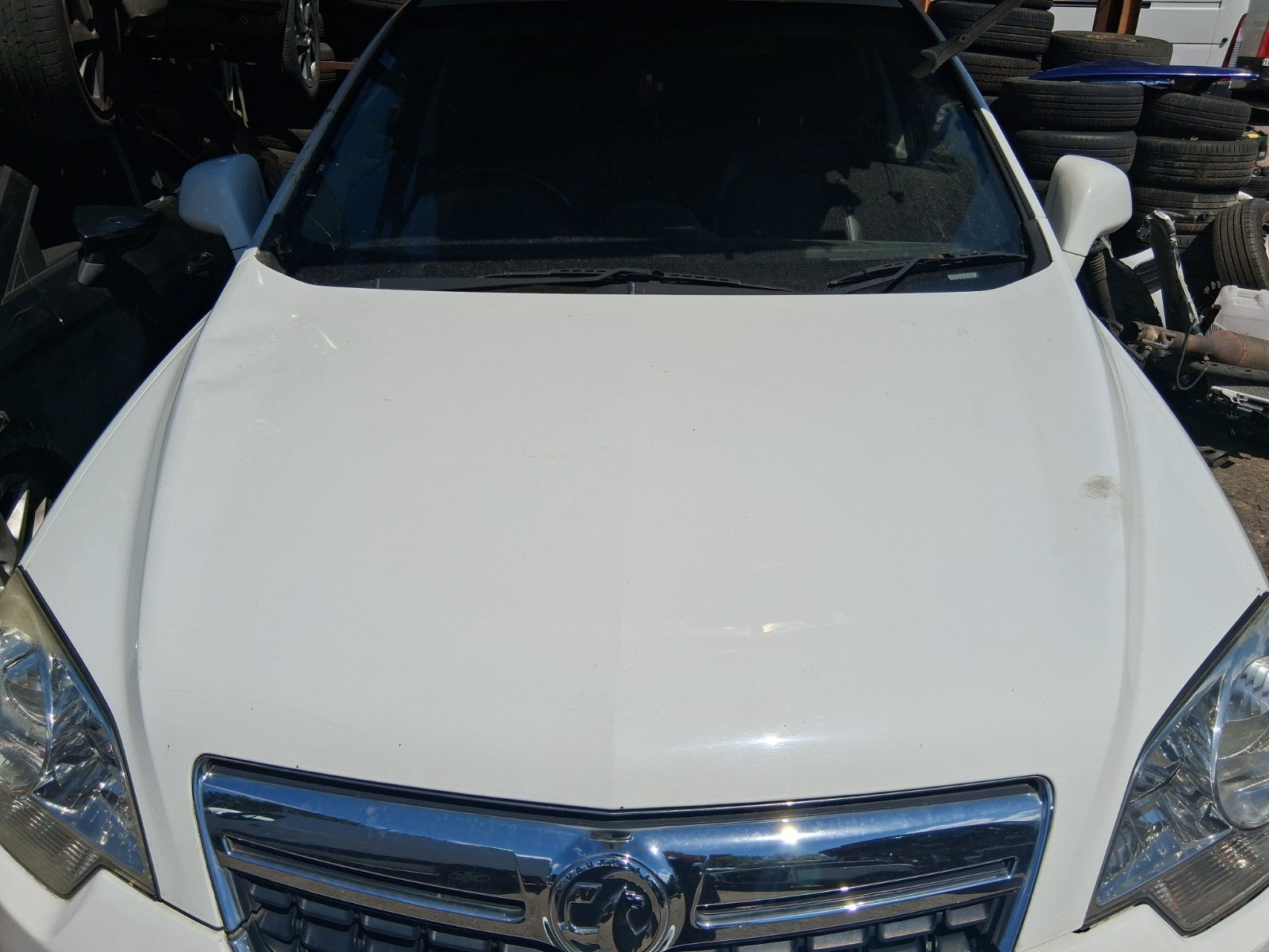 2015 VAUXHALL ANTARA MK1 FRONT BONNET HOOD PANEL WHITE