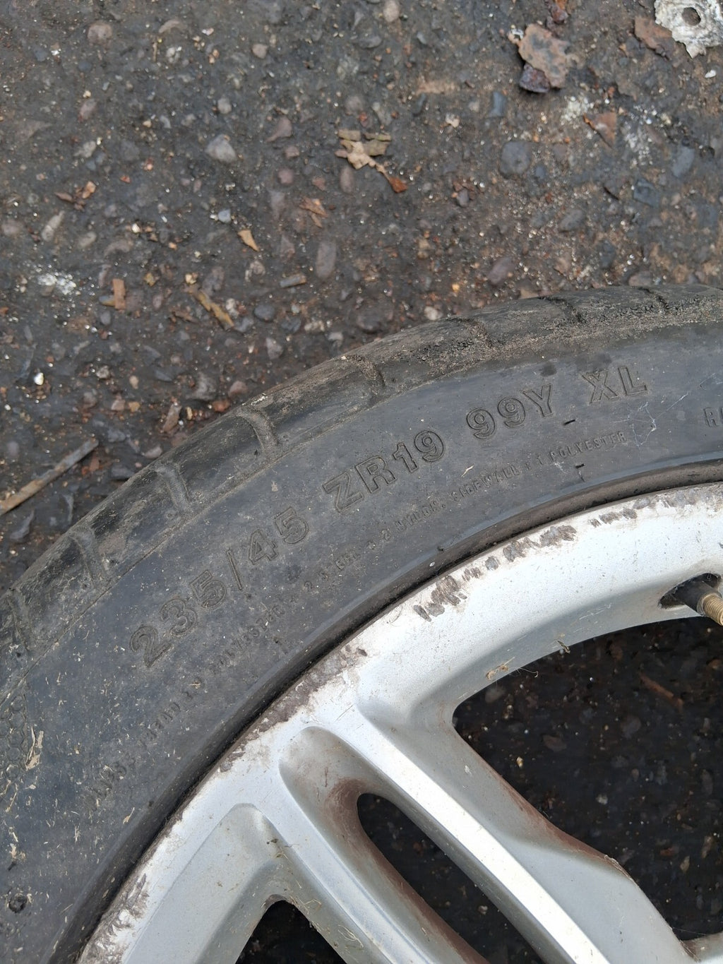 FORD KUGA MK2 2014 19 INCH ALLOY WHEEL WITH TYRE 235/45R19 CJ5J1007AC