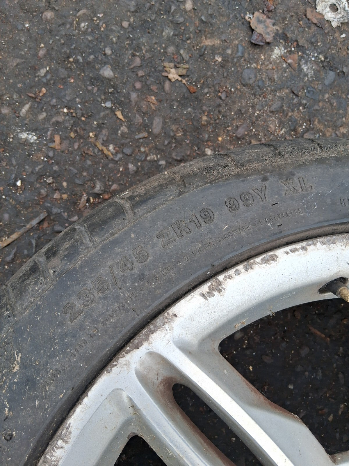FORD KUGA MK2 2014 19 INCH ALLOY WHEEL WITH TYRE 235/45R19 CJ5J1007AC