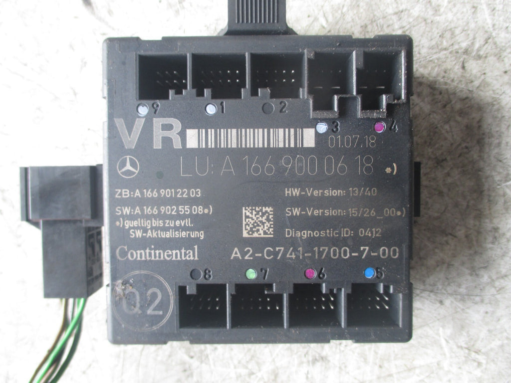 MERCEDES A CLASS W176 2016 OSF DRIVER SIDE FRONT DOOR CONTROL MODULE A1669000618
