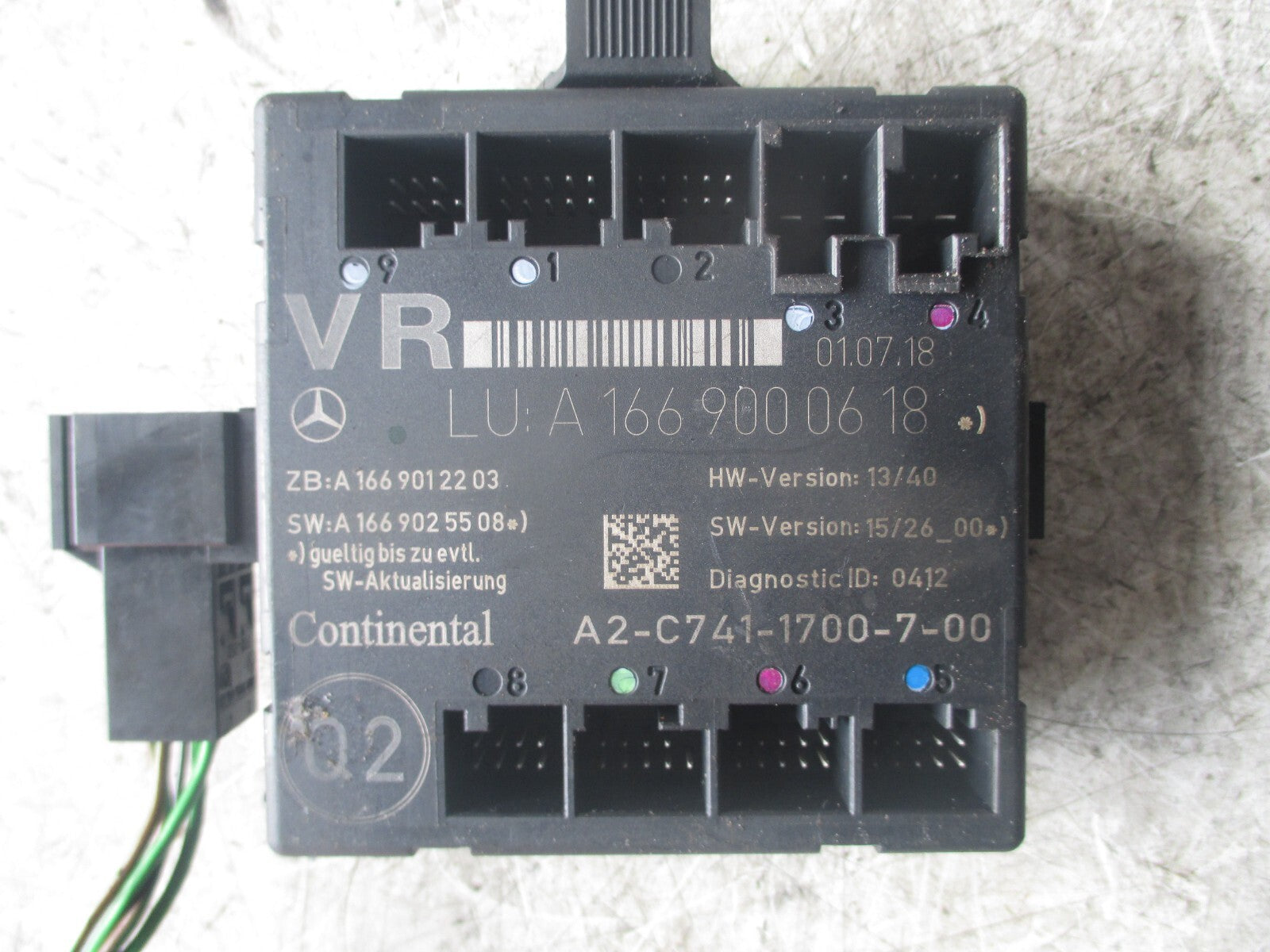 MERCEDES A CLASS W176 2016 OSF DRIVER SIDE FRONT DOOR CONTROL MODULE A1669000618