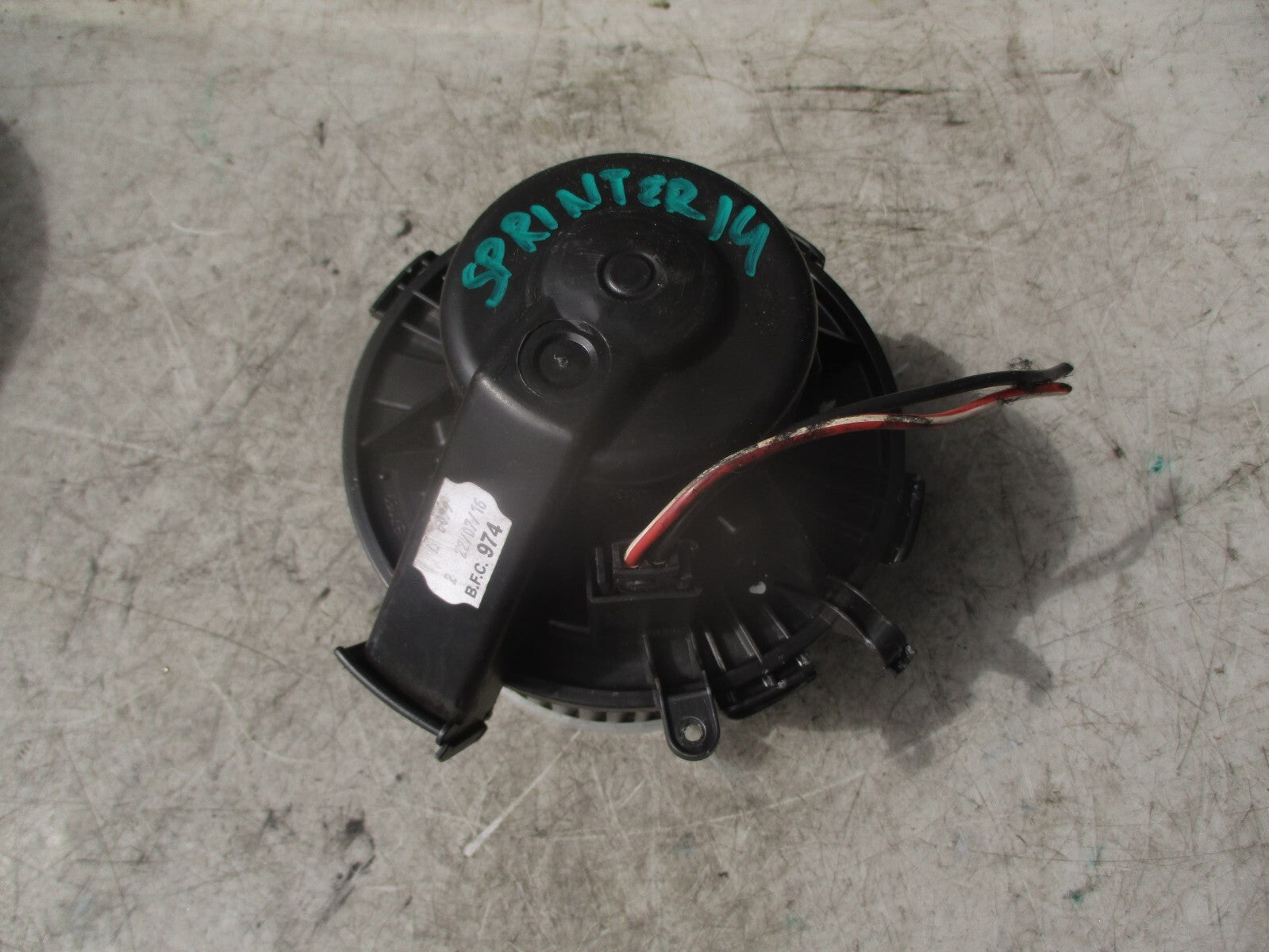 2014 MERCEDES SPRINTER W906 2.1 DIESEL AIR CON HEATER BLOWER MOTOR