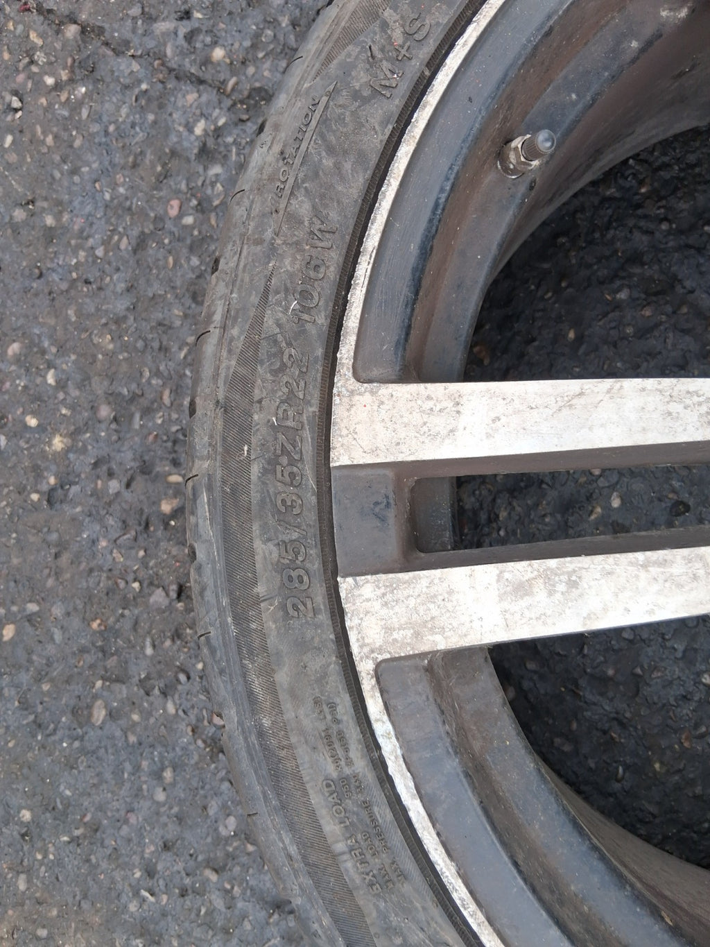 2005 PORSCHE CAYENNE MK1 22 INCH ALLOY WHEEL WITH TYRE 285/35ZR22