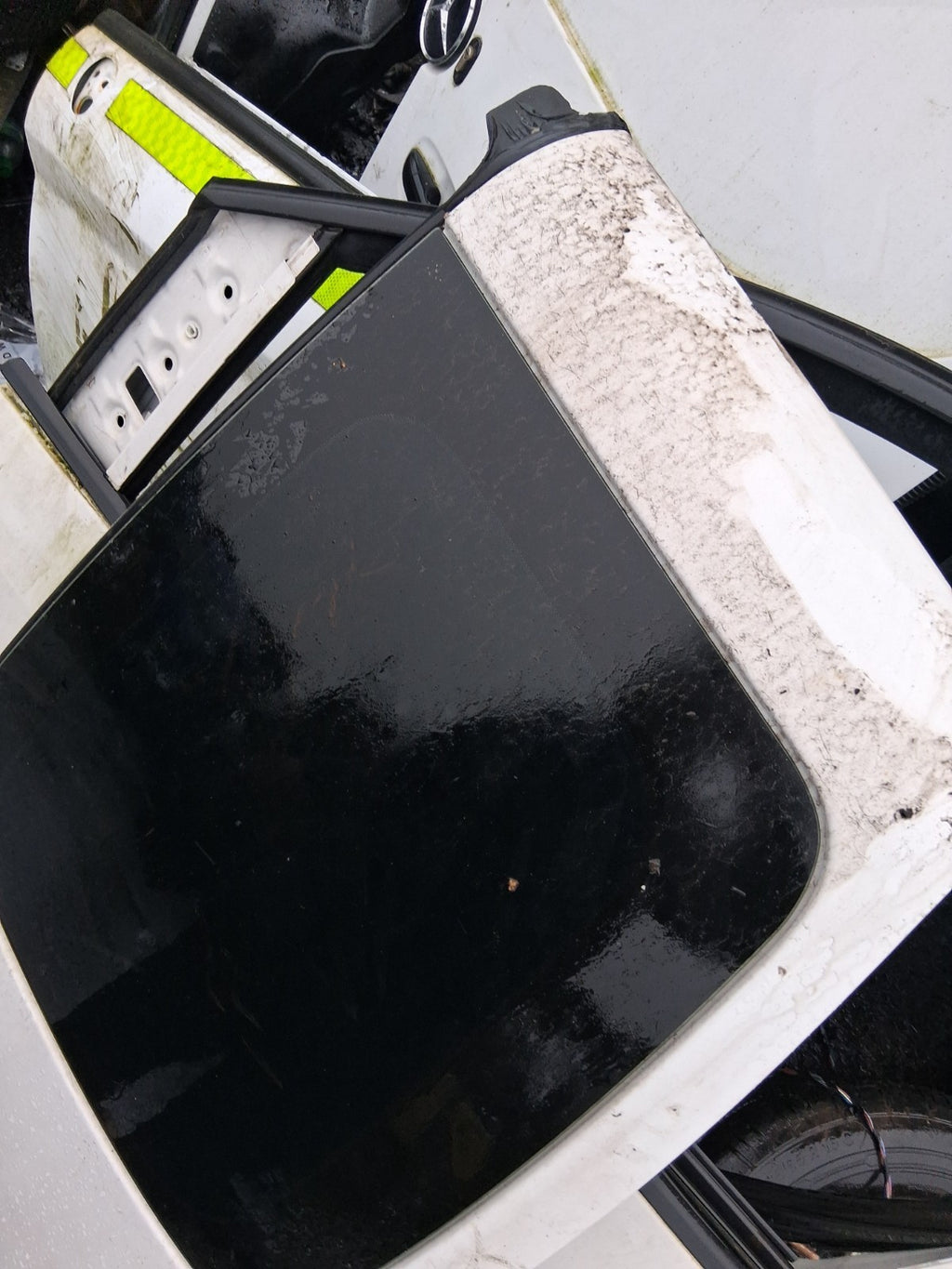 2014 VW VOLKSWAGEN CADDY 2K OSR DRIVER SIDE REAR RIGHT COMPLETE DOOR WHITE