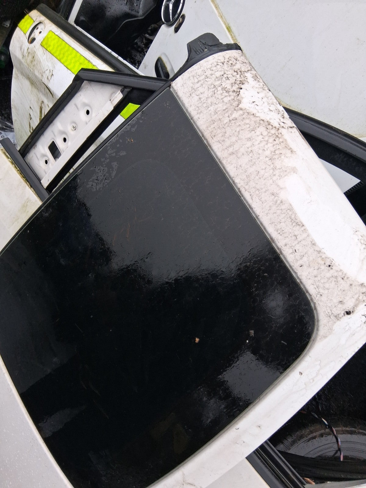 2014 VW VOLKSWAGEN CADDY 2K OSR DRIVER SIDE REAR RIGHT COMPLETE DOOR WHITE
