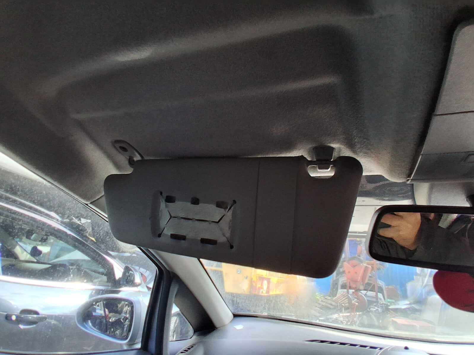 2009 VAUXHALL CORSA D NSF PASSENGER SIDE FRONT LEFT SUNVISOR