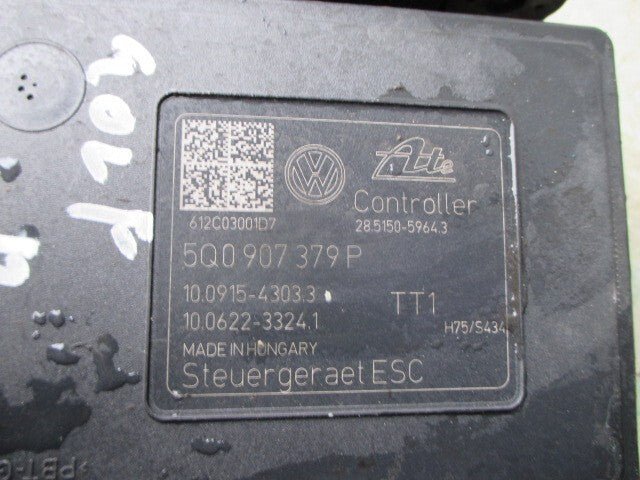 2012 VW GOLF MK7 ABS PUMP CONTROL MODULE 5Q0907379P