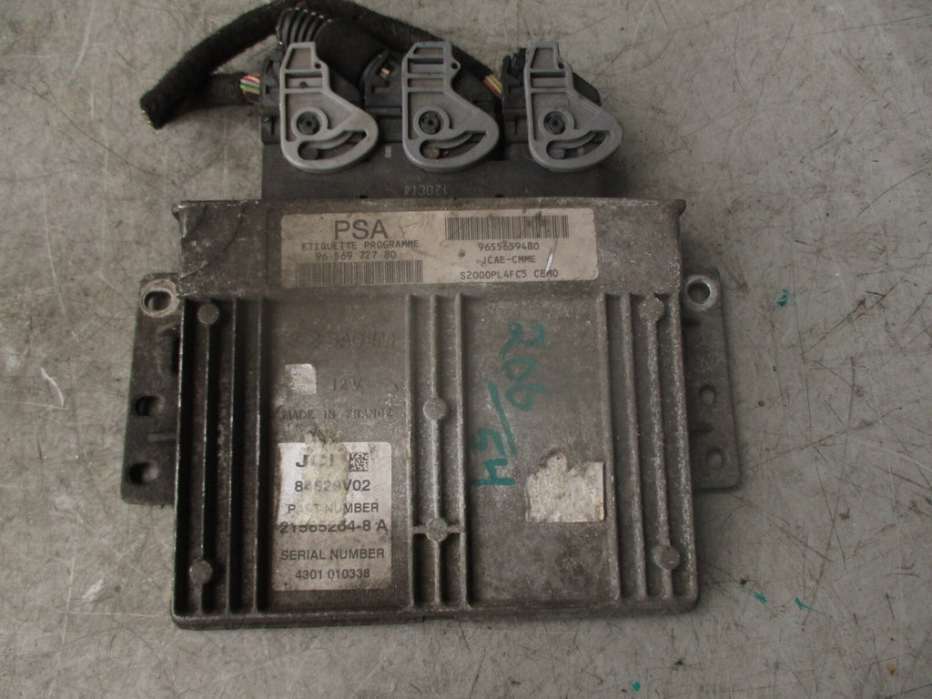 2005 PEUGEOT 206 1.4 PETROL ENGINE CONTROL MODULE ECU 9655659480