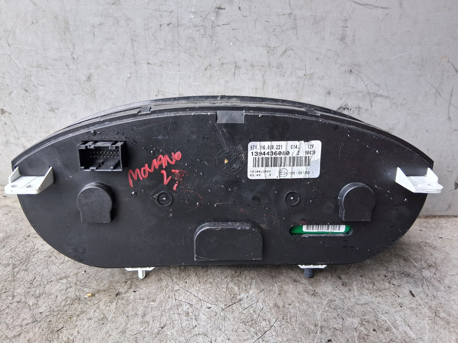 2023 VAUXHALL MOVANO C MK3 SPEEDO SPEEDOMETER INSTRUMENT CLUSTER 1394436080