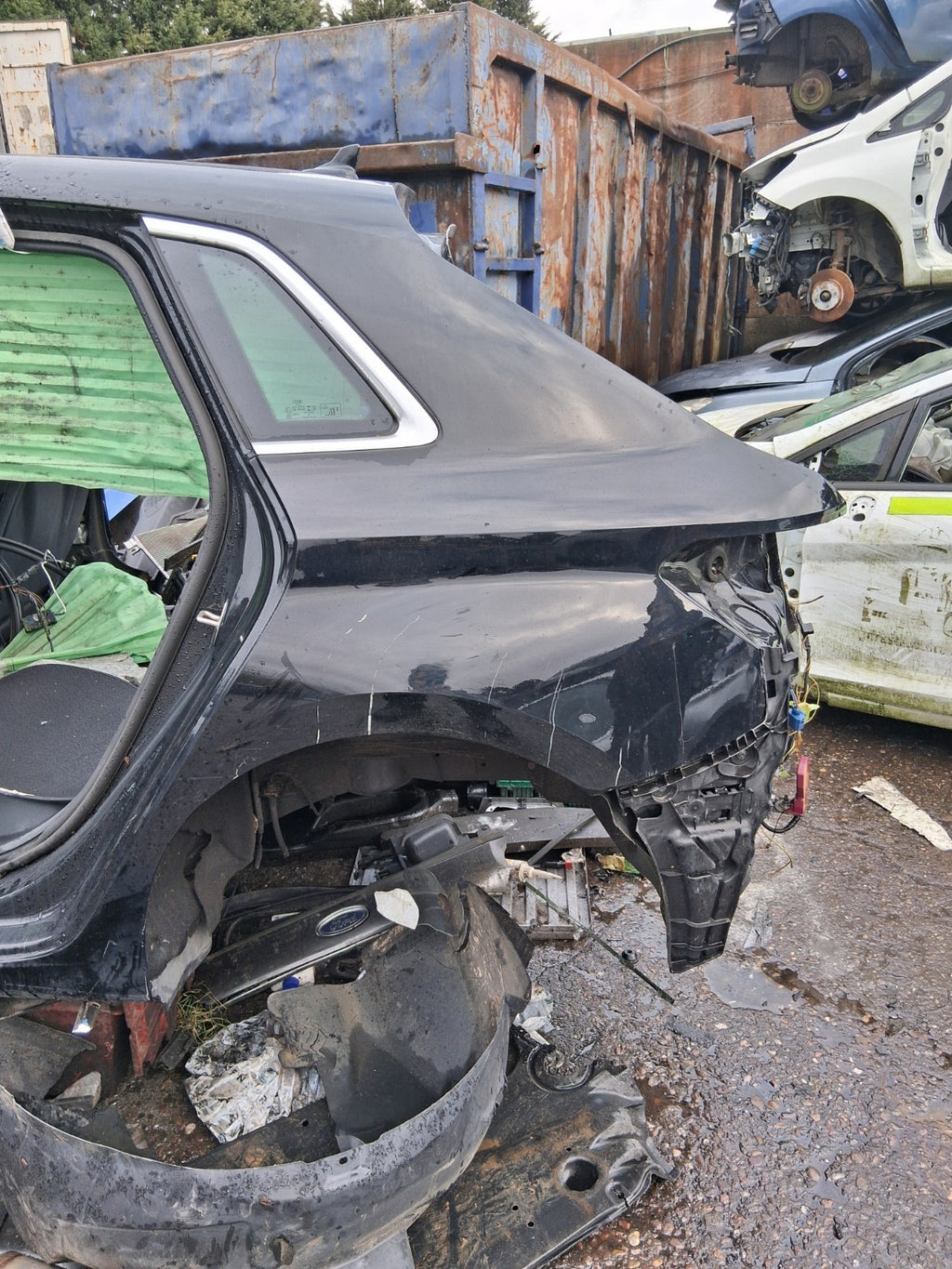 2021 AUDI A3 8Y HATCHBACK NSR PASSENGER SIDE REAR QUARTER PANEL BLACK LY9B