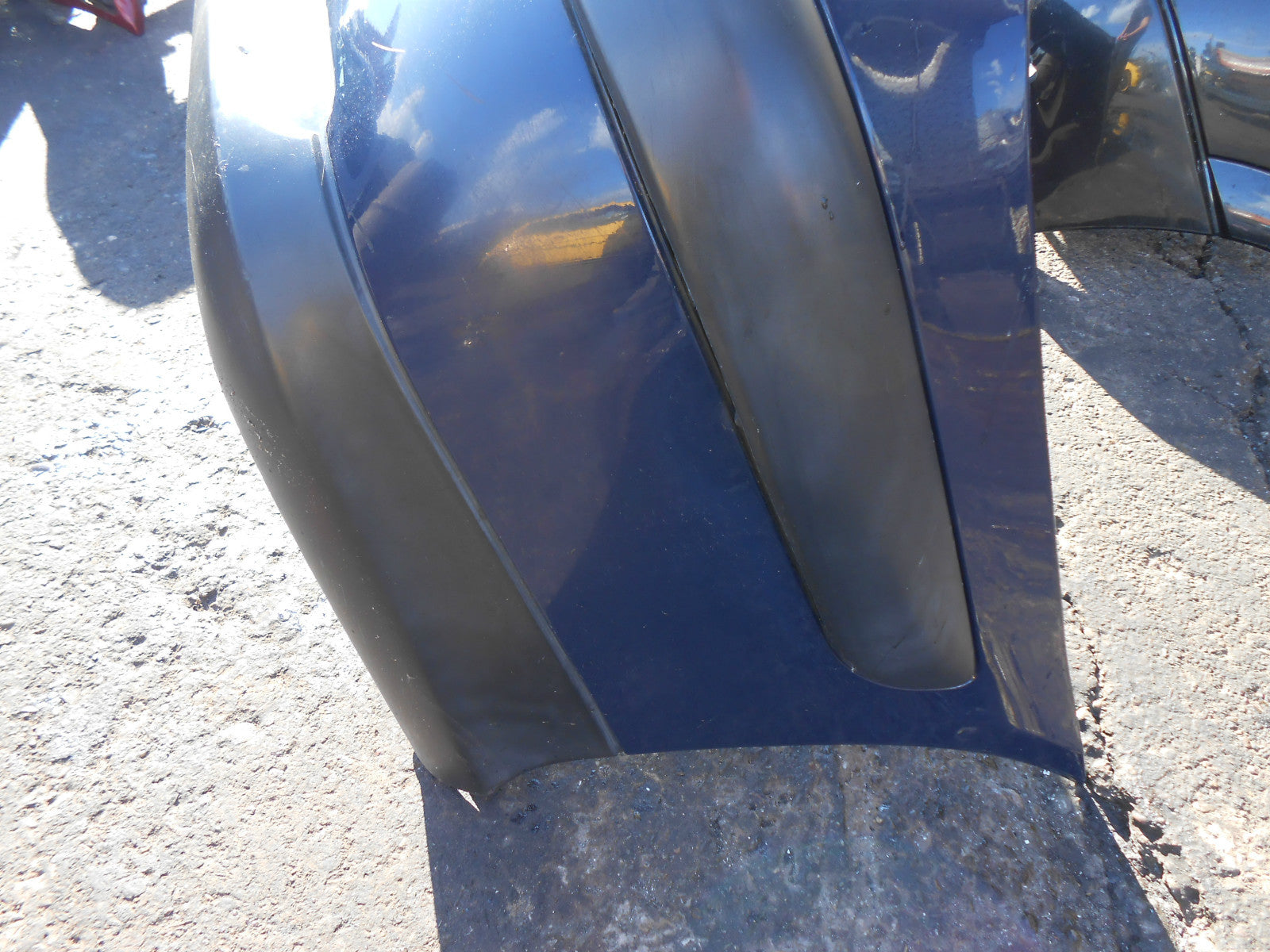 CITROEN C5 2001 HATCHBACK COMPLETE REAR BUMPER DARK BLUE