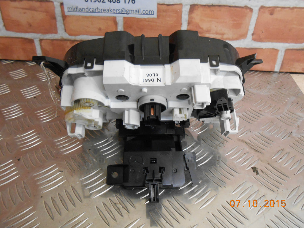 MAZDA 2 2009 HEATER AC AIR CONDITIONING CLIMATE CONTROL PANEL N D651 8L08